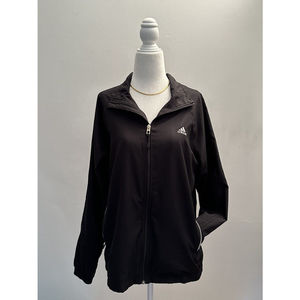 Adidas Women’s L Black Full Zip Windbreaker Jacket